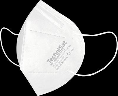 Image du produit TechniSat Masque TECHNIMASK FFP2 (couvrant la bouche et le nez), masque jetable à 5 couches, fabriqué à (20 x)