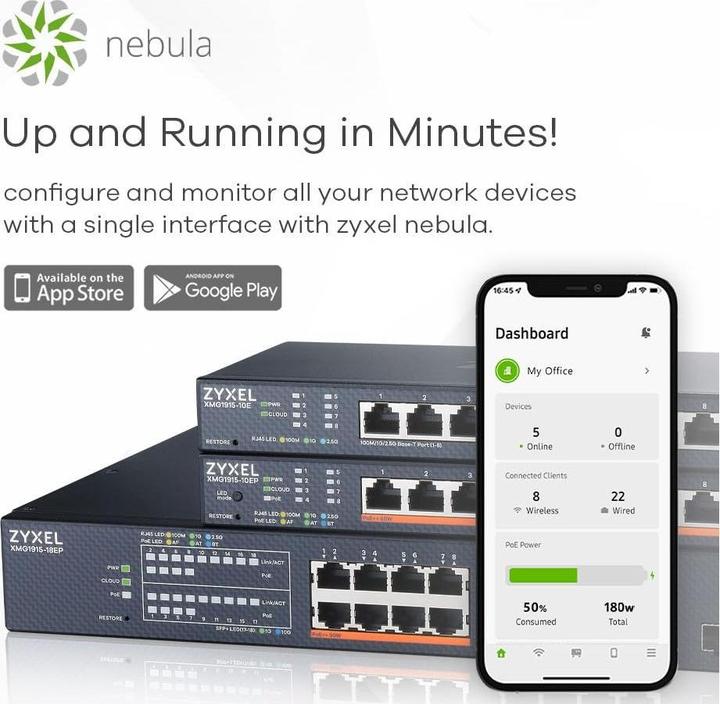 Produktbild Zyxel XMG1915-18EP (18 Ports)