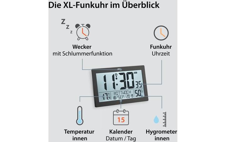 Produktbild ADE Funk-Wanduhr