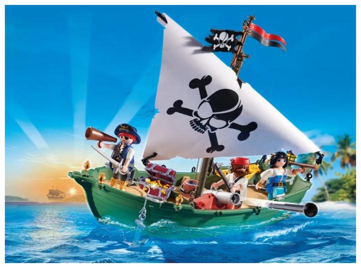 Actual product image Playmobil Piratenschiff mit U-Boot Motor (71713, Playmobil Pirates)