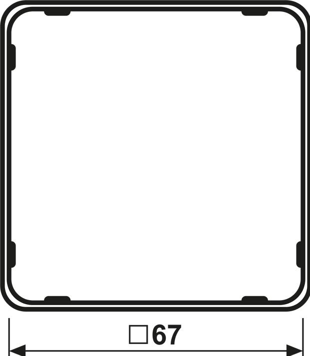 Actual product image JUNG Application frame Kst CD / CD PLUS gn CDP81LGN