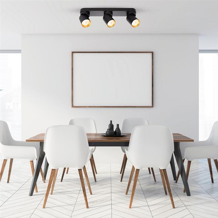 Produktbild Domoletti CEILING LIGHT TUNIS 3XGU10 ML9937 B/GOLD (39 x 12.50 cm)