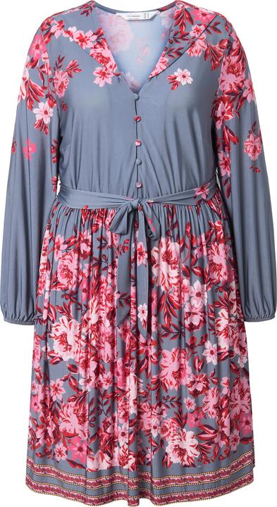 Produktbild Miamoda Kleid, A-Linie, Blumen-Druck, Langarm (52)