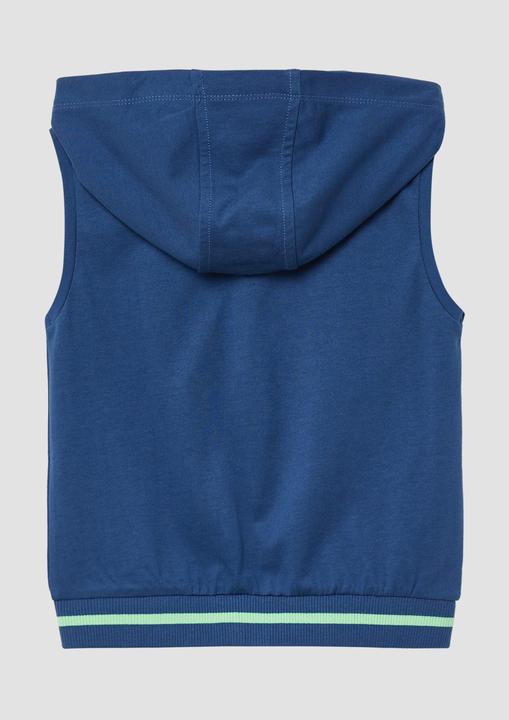 Produktbild S.Oliver Indoor-Weste Sweat-Weste mit Kapuze und Stickerei (98)