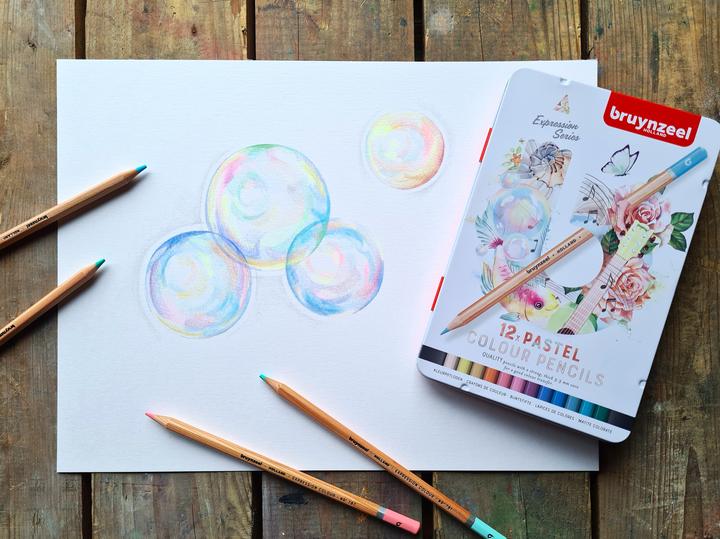 Produktbild Bruynzeel Expression Farbstifte Pastell 12er (12x)