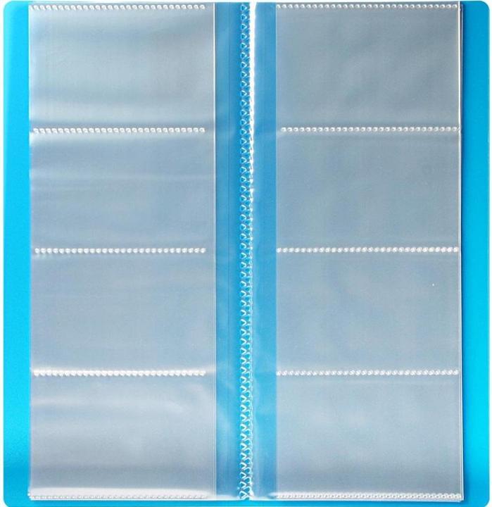 Titanum PP-Visitenkartenhalter für 128 Visitenkarten, blau