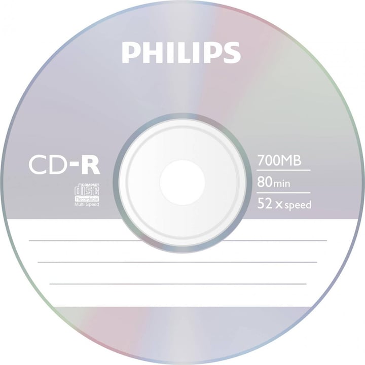 Image du produit Philips 1x25 CD-R 80Min 700MB 52x SP (25 x)