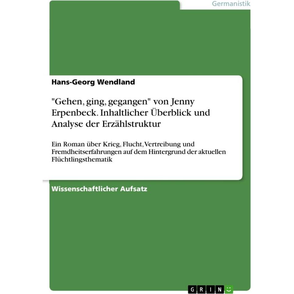 Wendland:Gehen, ging, gegangen von Je, Fachbücher von Hans-Georg Wendland