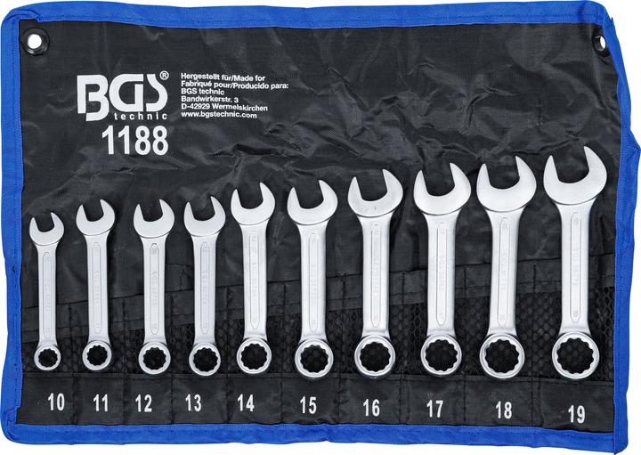 Actual product image BGS Combination spanner set (19 mm, 12 mm, 14 mm, 16 mm, 10 mm, 18 mm, 17 mm, 11 mm, 15 mm, 13 mm)