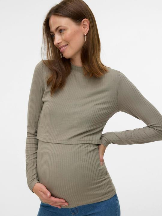 Immagine prodotto Mamalicious Normal geschnitten Rundhals Top Bluse (XS)