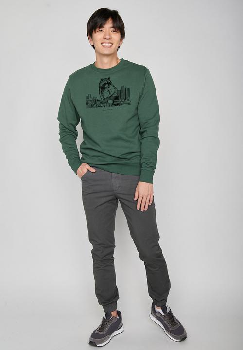 Produktbild Greenbomb Sweatshirt Animal Raccoon City (M)