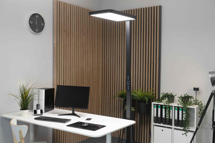 Productafbeelding Luxula LED Büro-Stehleuchte, Up/Down, schwarz (7000 lm)