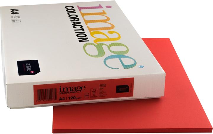 Actual product image Image Copy paper Chile A4 159.948 red, 120g 250 sheets (A4, 250 Sheets, 120 g/m²)