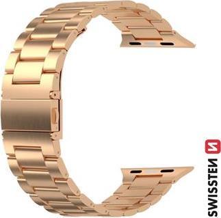 Actual product image Swissten Metal band for apple watch 38-40 mm rose gold (38 mm, 40 mm, Stainless steel)