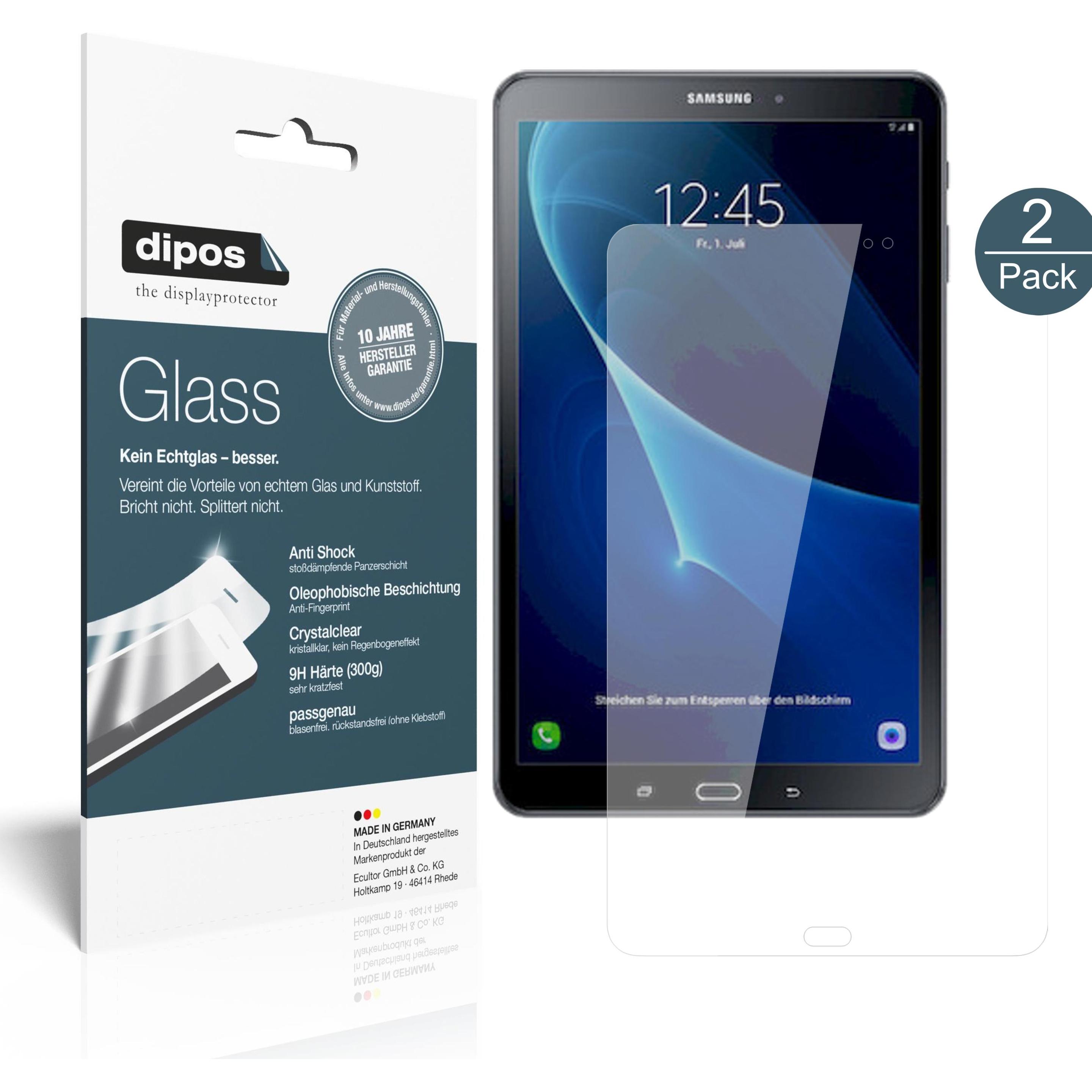 Dipos Displayschutz Anti-Shock (2 Stück, Galaxy Tab A 10.1 (2016)), Tablet Schutzfolie