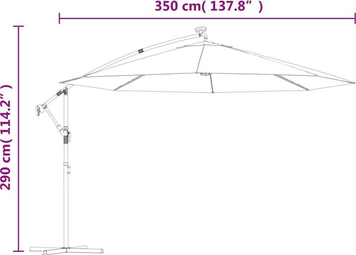 Immagine prodotto vidaXL Sonnenschirm (3.50 m)