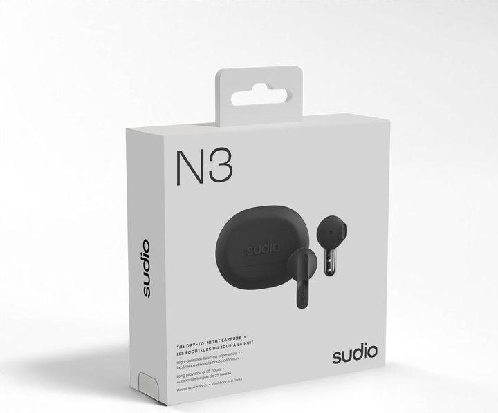 Actual product image Sudio N3 Black (ANC, 5.50 h, Wireless)