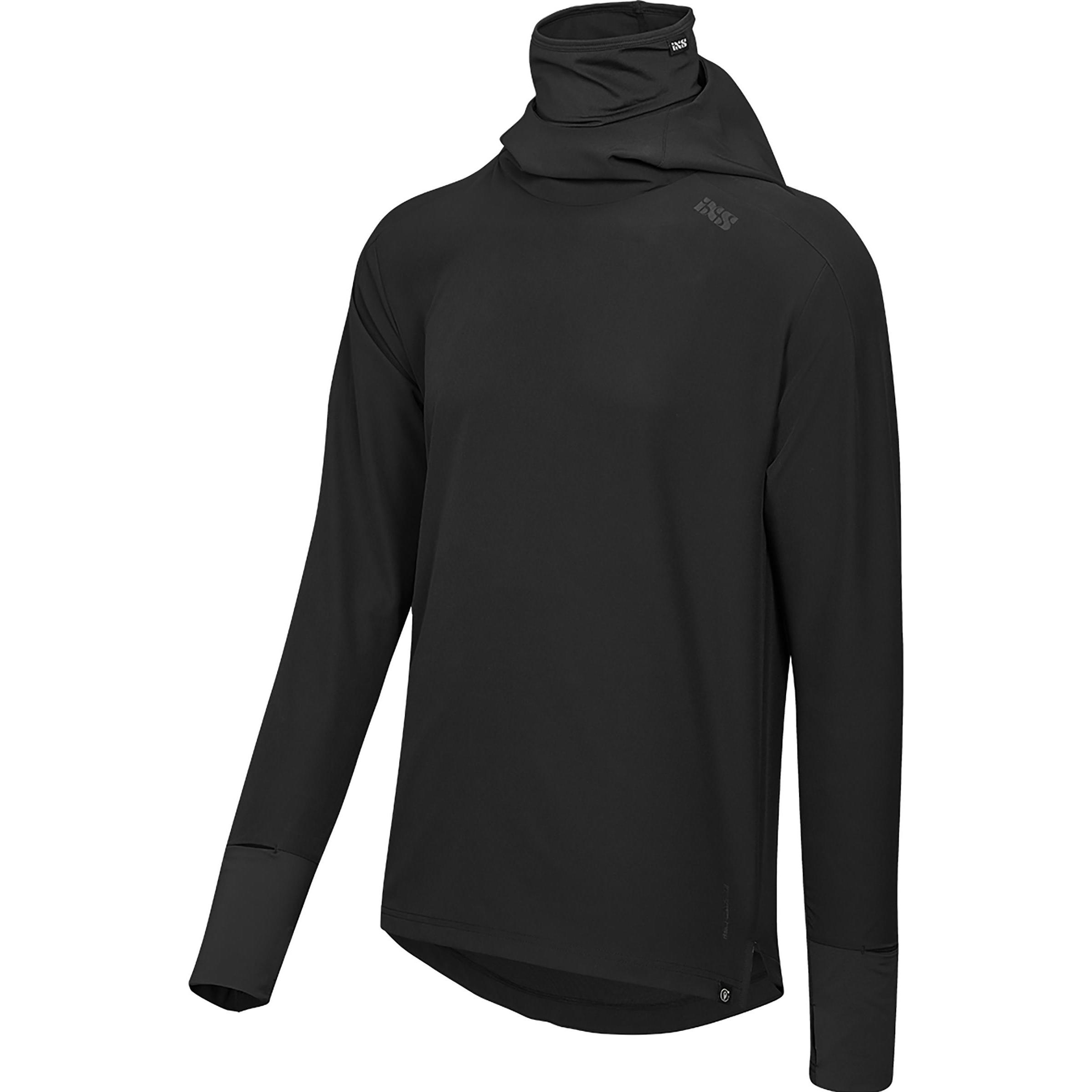 iXS, Herren, Velotrikot, Carve Digger EVO hooded Jersey (XL), Schwarz, XL