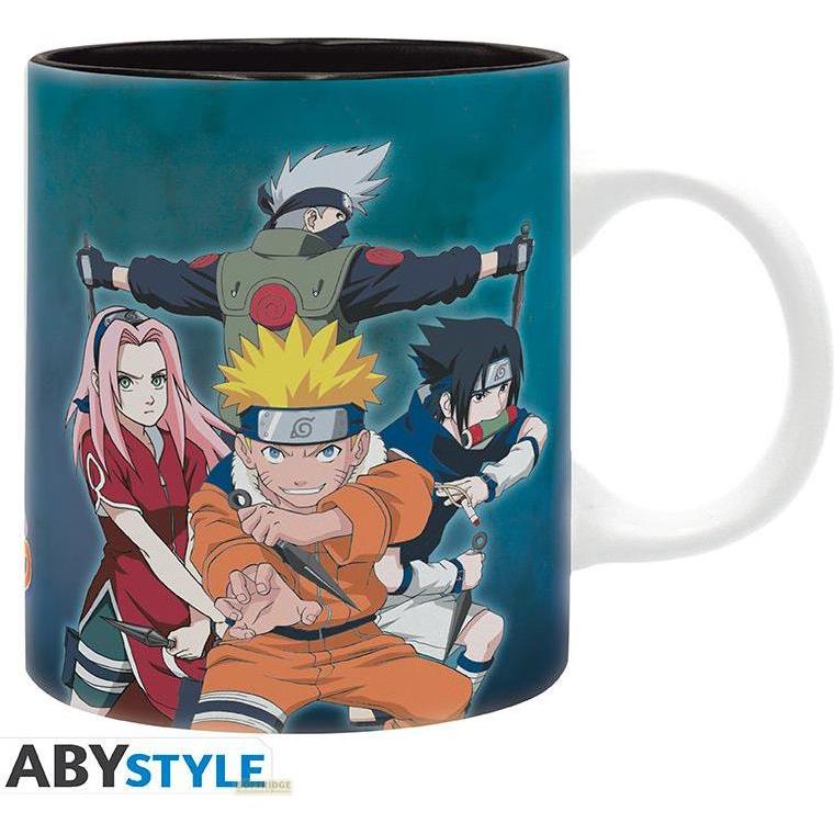 Abystyle Multicolore Tazza Naruto - Team 7 Vs Haku/Zabuza - 320Ml Subli, Tazze,