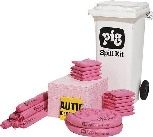 Actual product image Pig Mobile emergency kit, small, chemical version, absorbs 80.7 l. (100 pcs.)