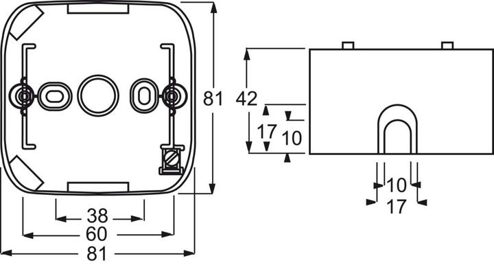 Image du produit Busch-Jaeger Boîtier apparent simple Boîtier 2CKA001799A0997