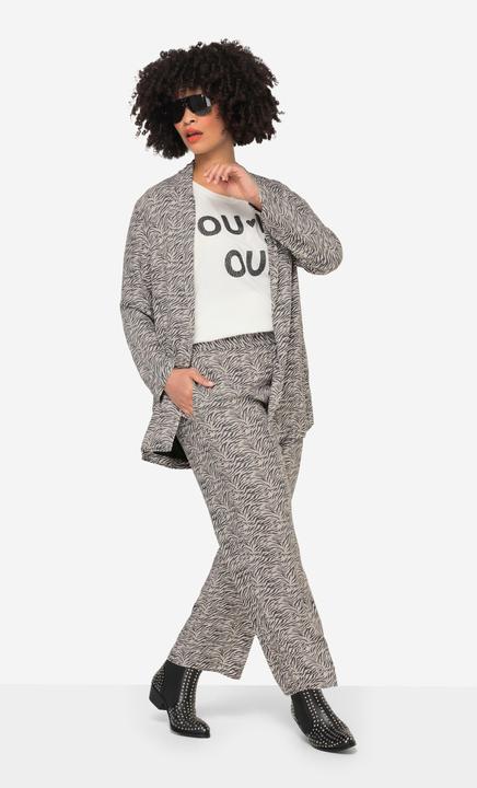 Actual product image Angel of Style Straight Leg Elastic Waist Zebra Print Pants (42)