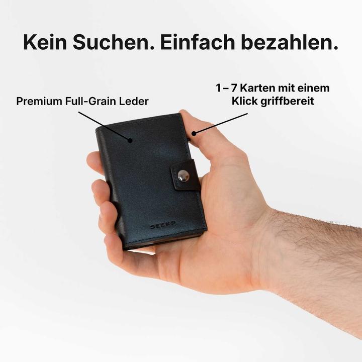 Actual product image Seekr Slim Wallet with RFID Protection