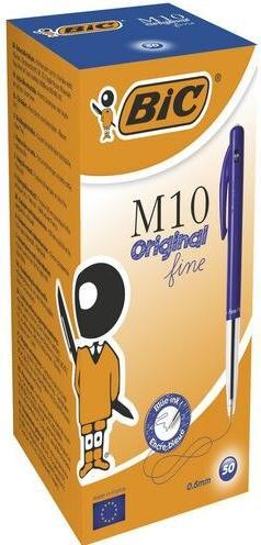 Actual product image Bic Kuglepen Clic blå Fine M10 51600 - (50 pcs.) (50x)