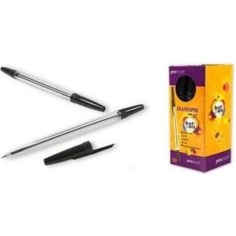 Polsirhurt, Penne, Schwarzer Kugelschreiber (50 Stück) (Nero, 50 x)