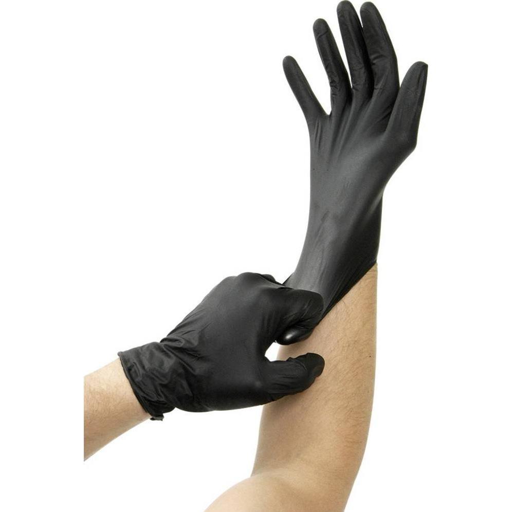 Kunzer, Schutzhandschuhe, GREASE BULLY L 100 St. Nitril Einweghandschuh Groesse Handschuhe EN 374 (L)