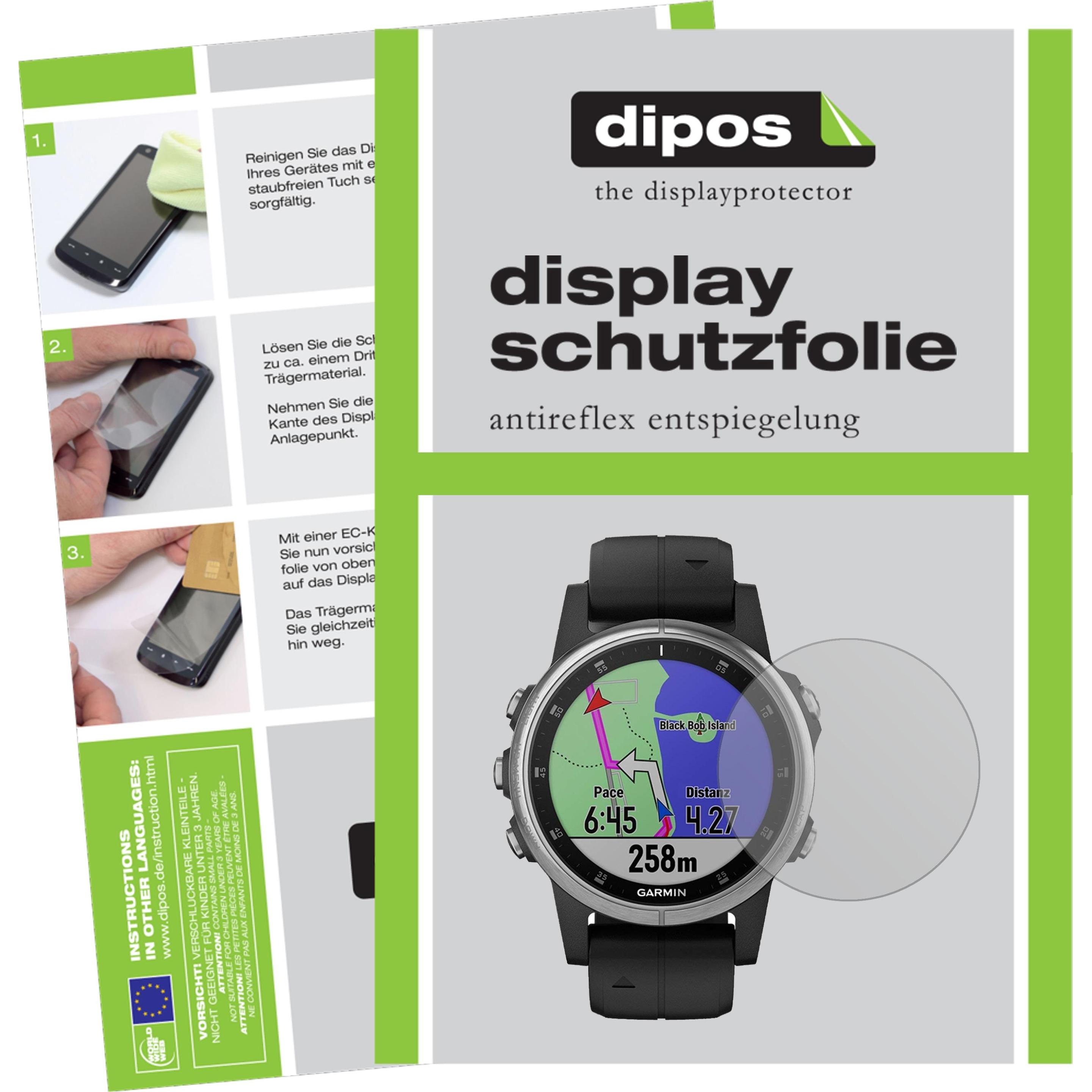 Dipos Displayschutzfolie Antireflex, Smartwatch Schutzfolie, Transparent