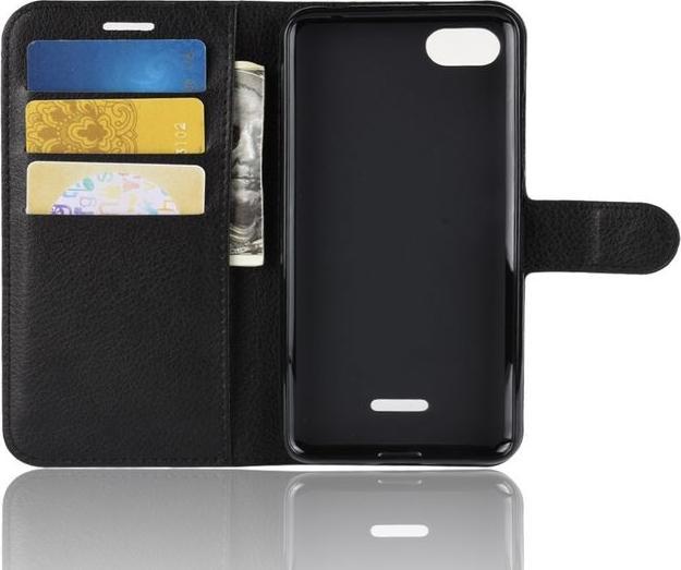 Actual product image MU Classic Litchi Leather Bookcover Series (Xiaomi Redmi 6A)