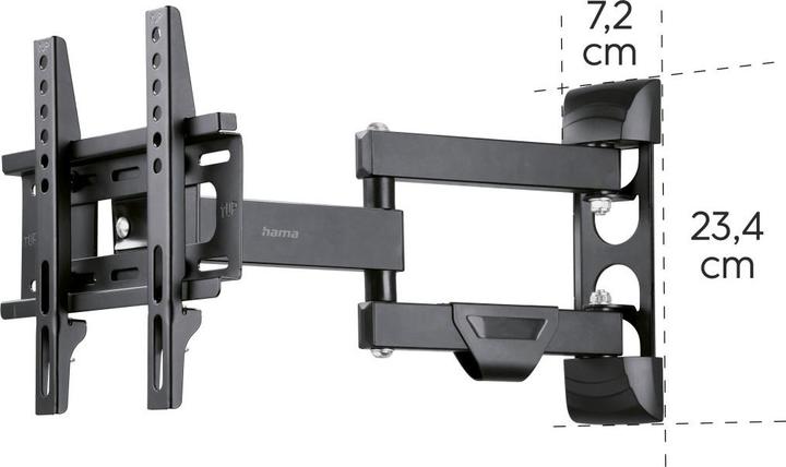 Image du produit Hama Support mural pour téléviseur (Mur, 25 kg, 19" - 48")
