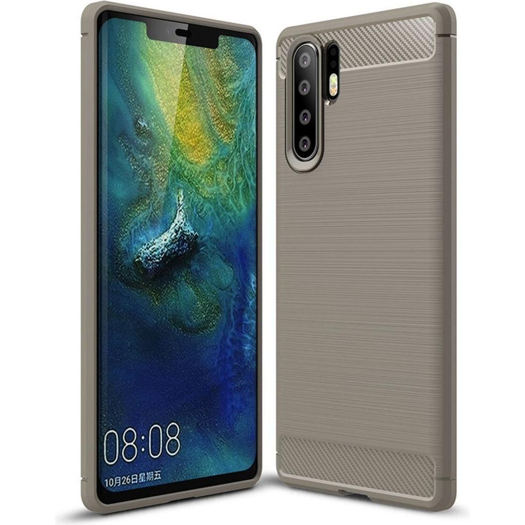 König Design Huawei P30 Pro Hülle Case Handy Cover Schutz Tasche Schutzhülle Bumper Etui Grau (Huawei P30 Pro), Smartpho...