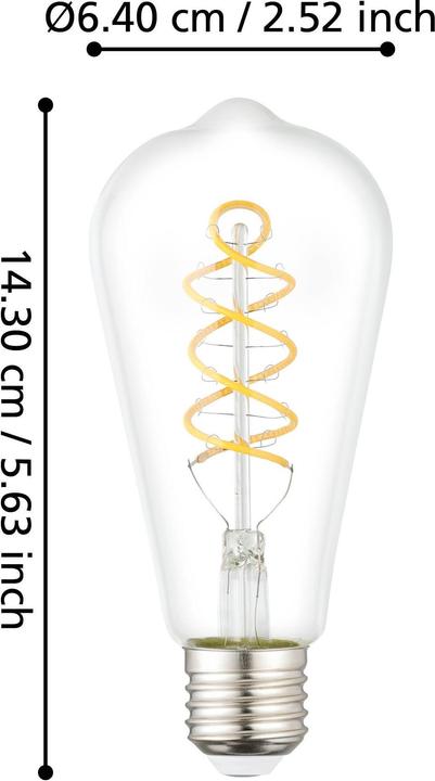 Actual product image EGLO LED bulb E27 (E27, 7.30 W, 806 lm, 1 x, E)