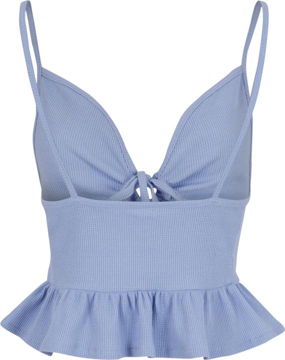 Produktbild Urban Classics Ladies Waffle Pique Ruffle Top - 137877 (XL)