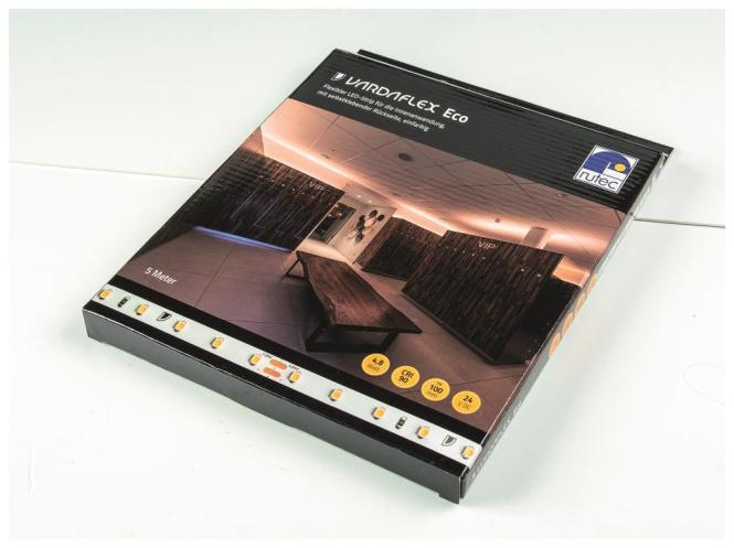 Rutec Licht VARDAFLEX Eco LED-Strip ww B82415 ** 24V 24W 3000K 463lm/m 5m B:8mm CRI90 (500 cm, Indoor)