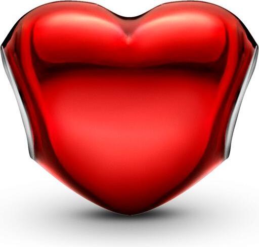 Immagine prodotto Pandora Ciondolo a cuore rosso metallizzato (Argento 925, Smalto)