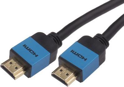 Produktbild RS PRO HDMI-Kabel A HDMI Stecker B HDMI Stecker, 7.5m, Blau (7.50 m, HDMI)