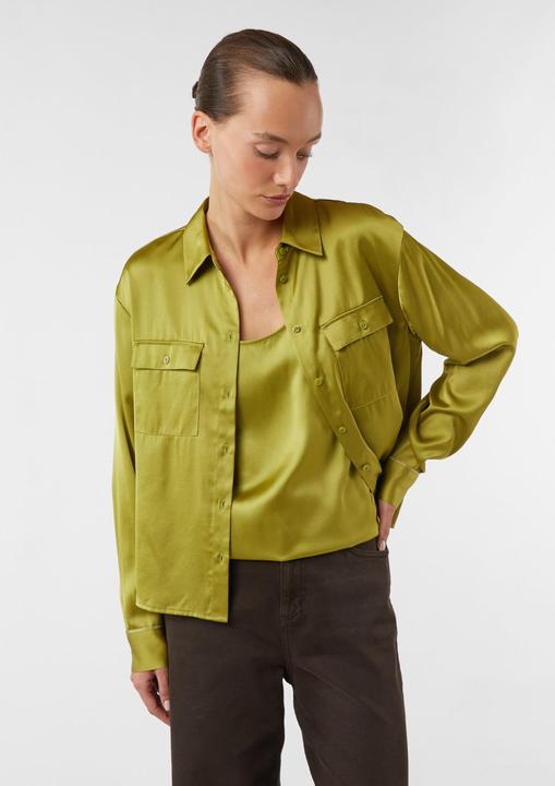 Immagine prodotto Comma Bluse Satinbluse mit aufgesetzen Brusttaschen und Logodetail (32)
