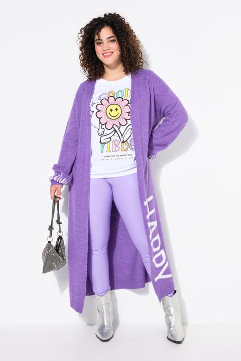 Produktbild Angel of Style Long-Strickjacke, Straight Fit, HAPPY-Statements (50, 52)