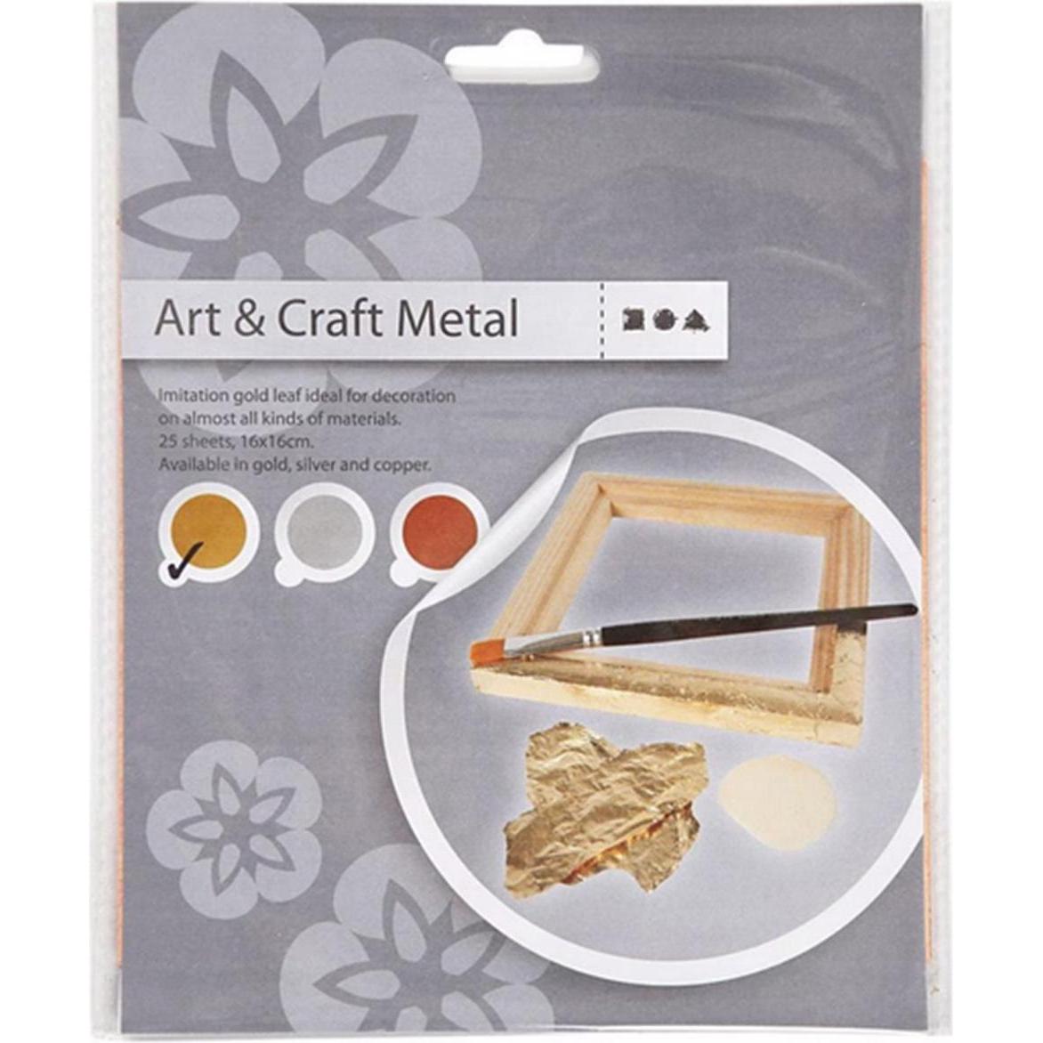 Thumbnail - Creativ Company, Bastelpapier, Blattmetall gold (1 x)