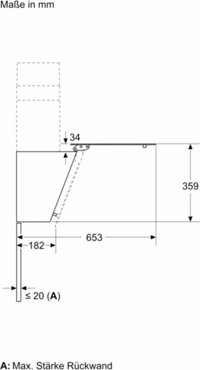 Actual product image Bosch Hausgeräte Series 2 DWK65DK60 (Wall hood)