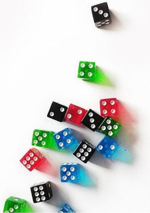 Actual product image FG025 - Tumblin-Dice Medium: Dice Set 18 x Base Dice