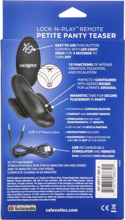 Image du produit CalExotics Lock-N-Play™ Télécommande Petite Panty Teaser