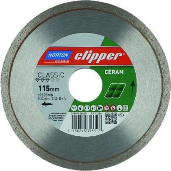 Produktbild Norton Clipper Diamantscheibe Classic Ceramic Ø 125x22,23 mm