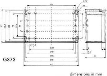 Produktbild Velleman ABS-GEHÄUSE - WASSERDICHT - DUNKELGRAU - 200 x 120 x 75 mm (Gehäuse)