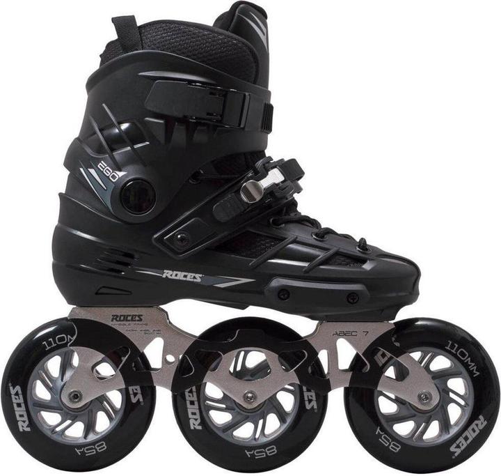 Roces - Ego TIF 3x110 - Volwassenen - Skeelers - Zwart - Zilver - 44