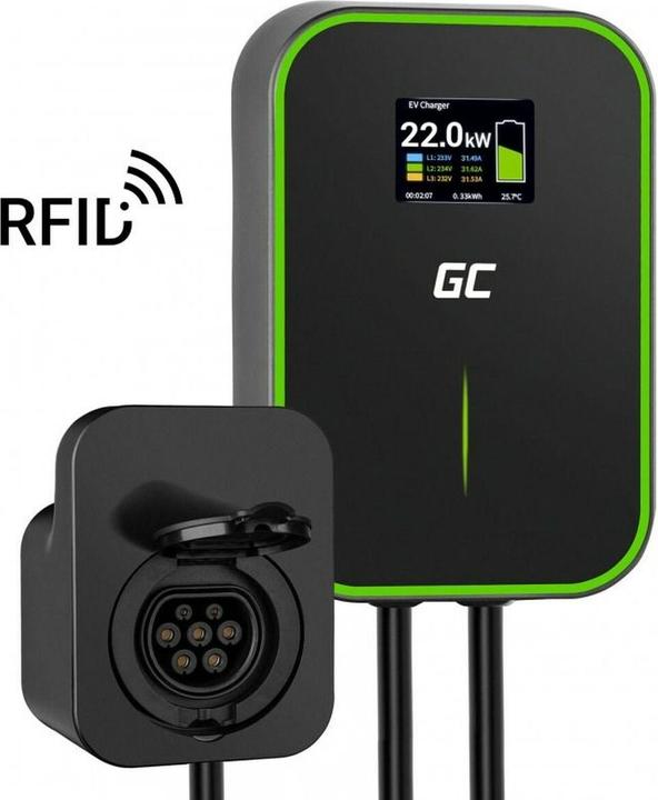 Immagine prodotto GreenCell EV15RFID (Tipo 2, 22 kW, 32 A)