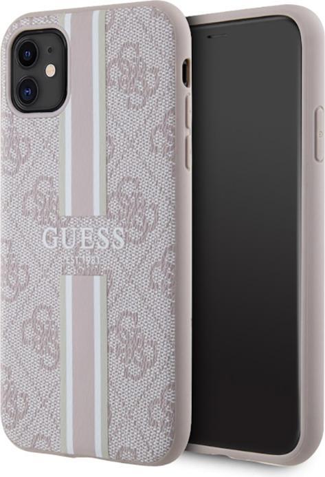 Produktbild Guess GUHMN61P4RPSP iPhone 11 / Xr różowy/pink hardcase 4G Printed Stripes MagSafe (Apple iPhone 11)